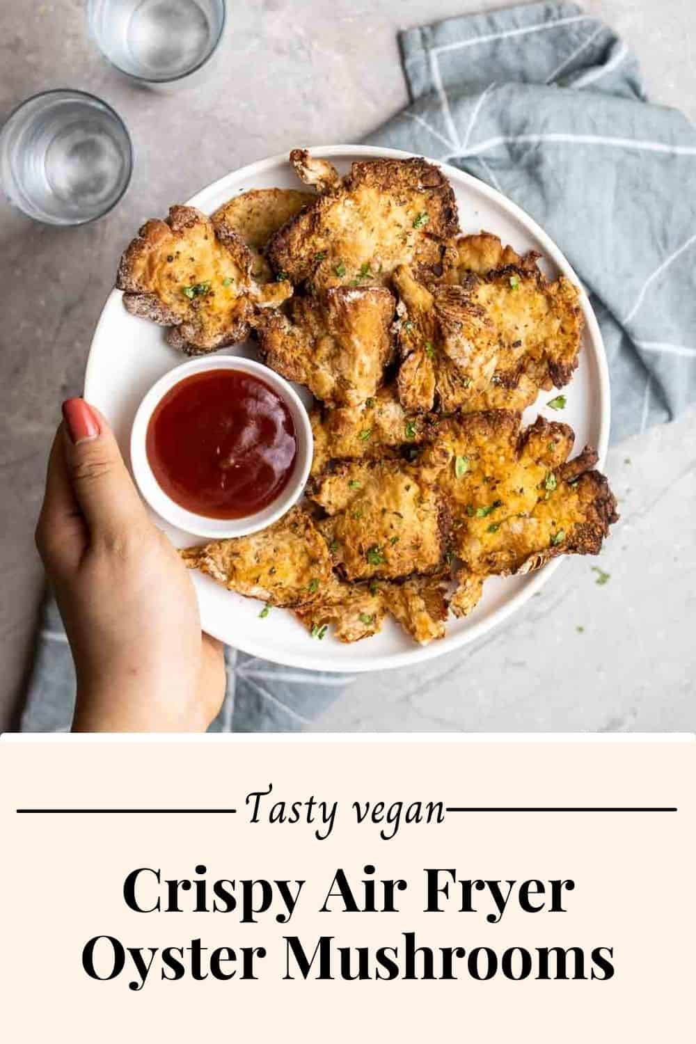 Crispy Air Fryer Oyster Mushrooms