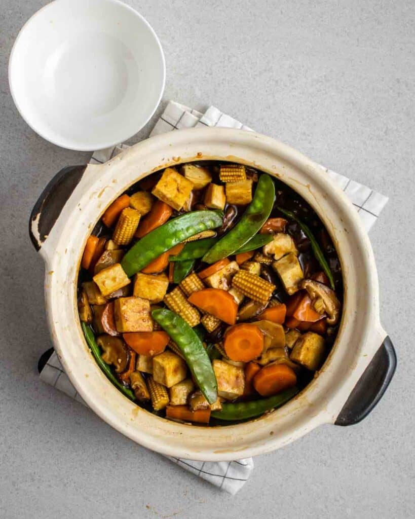 Chinese Braised Claypot Tofu My Plantiful Cooking