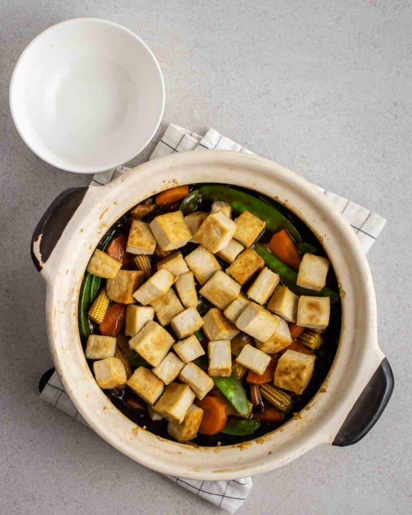 Chinese Braised Claypot Tofu My Plantiful Cooking