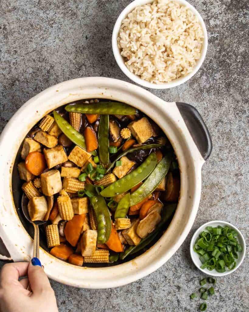 Chinese Braised Claypot Tofu My Plantiful Cooking
