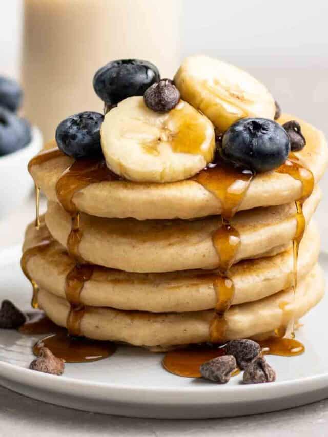 Protein Pancakes without Eggs My Plantiful Cooking