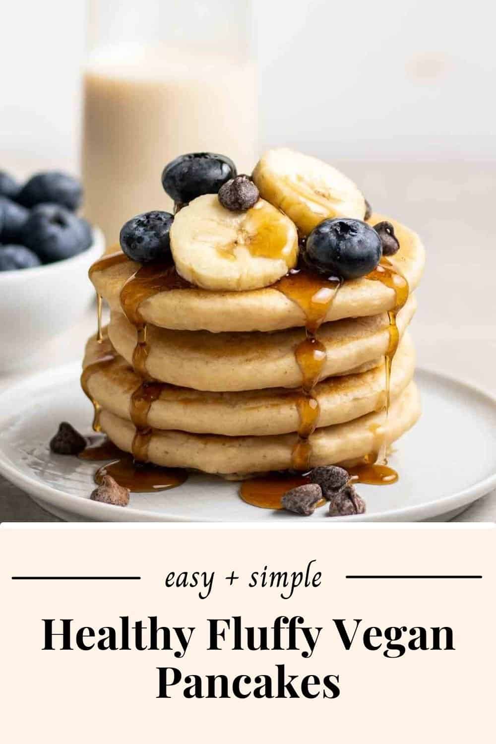 Fluffy Soy Milk Pancakes My Plantiful Cooking