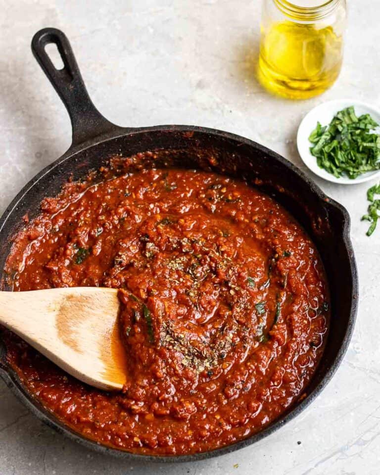 Simple Vegan Marinara Sauce My Plantiful Cooking