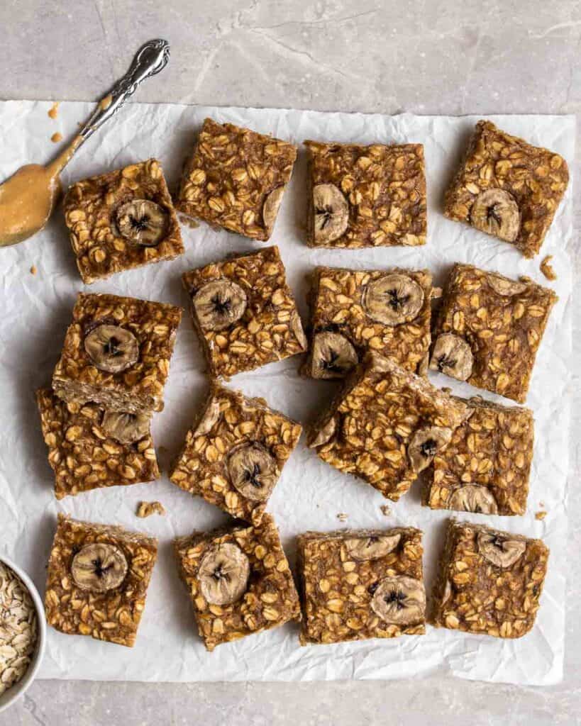 Healthy Banana Flapjacks My Plantiful Cooking