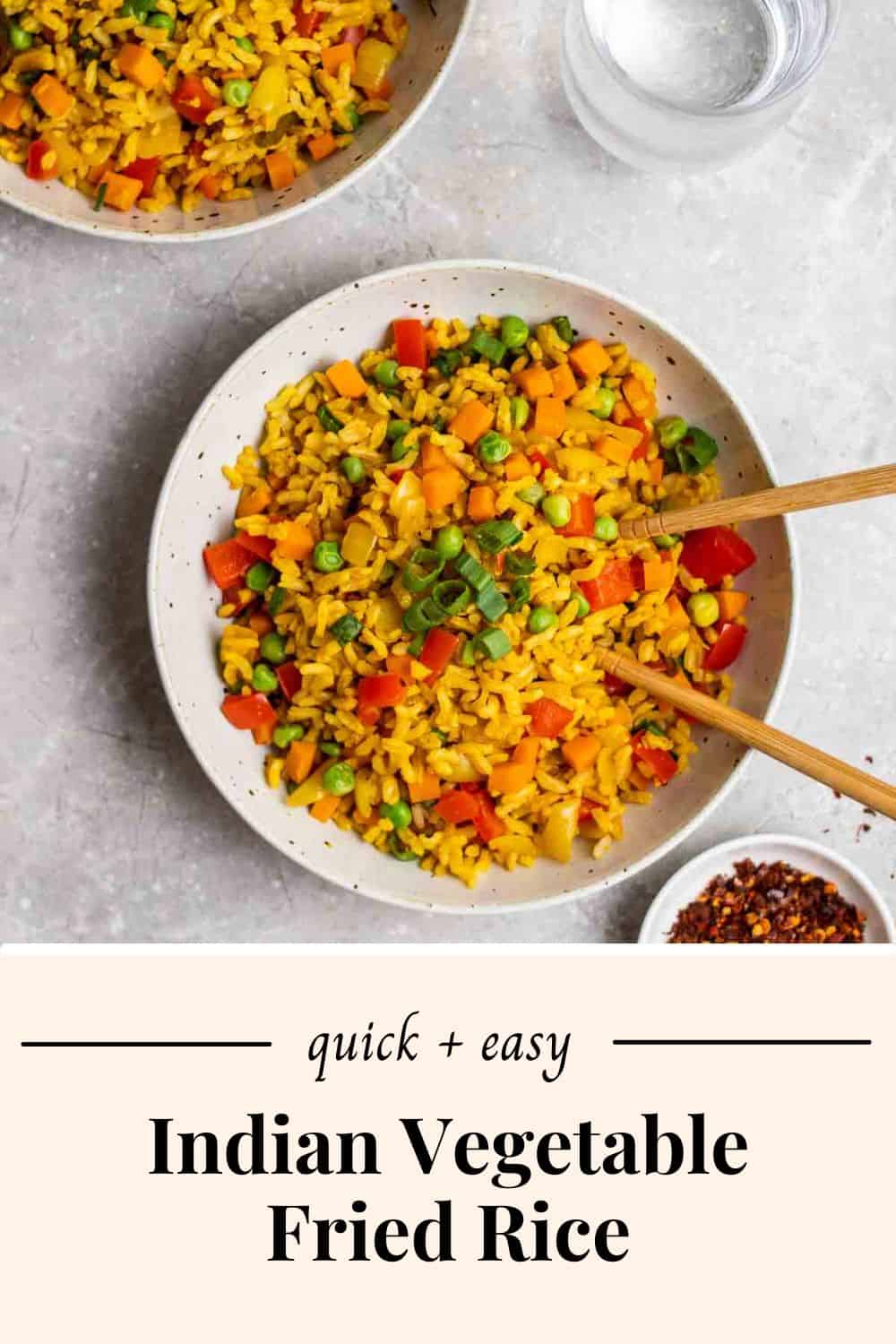 Flavorful Indian Fried Rice – My Plantiful Cooking
