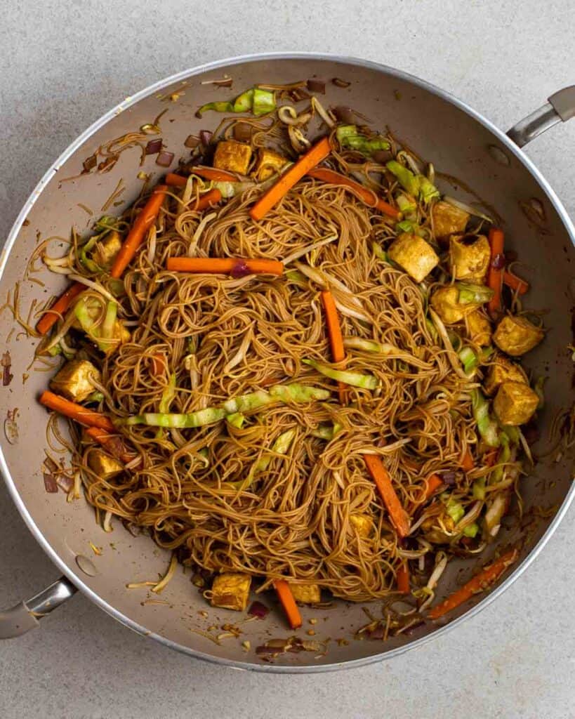 Stirfry Rice Vermicelli Noodles (fried bee hoon) My Plantiful Cooking