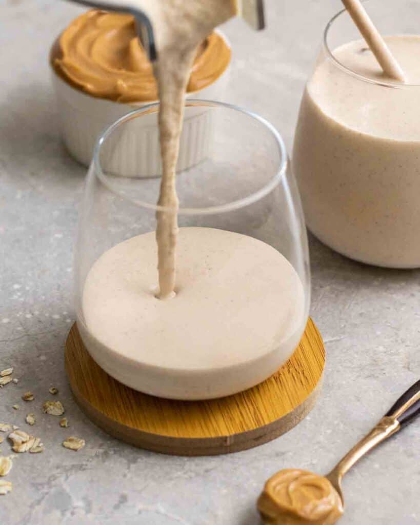 Creamy Peanut Butter Smoothie without Banana My Plantiful Cooking