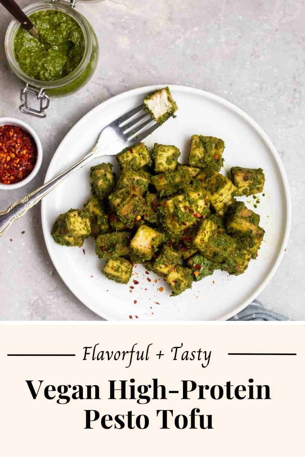 Crispy Pesto Tofu My Plantiful Cooking