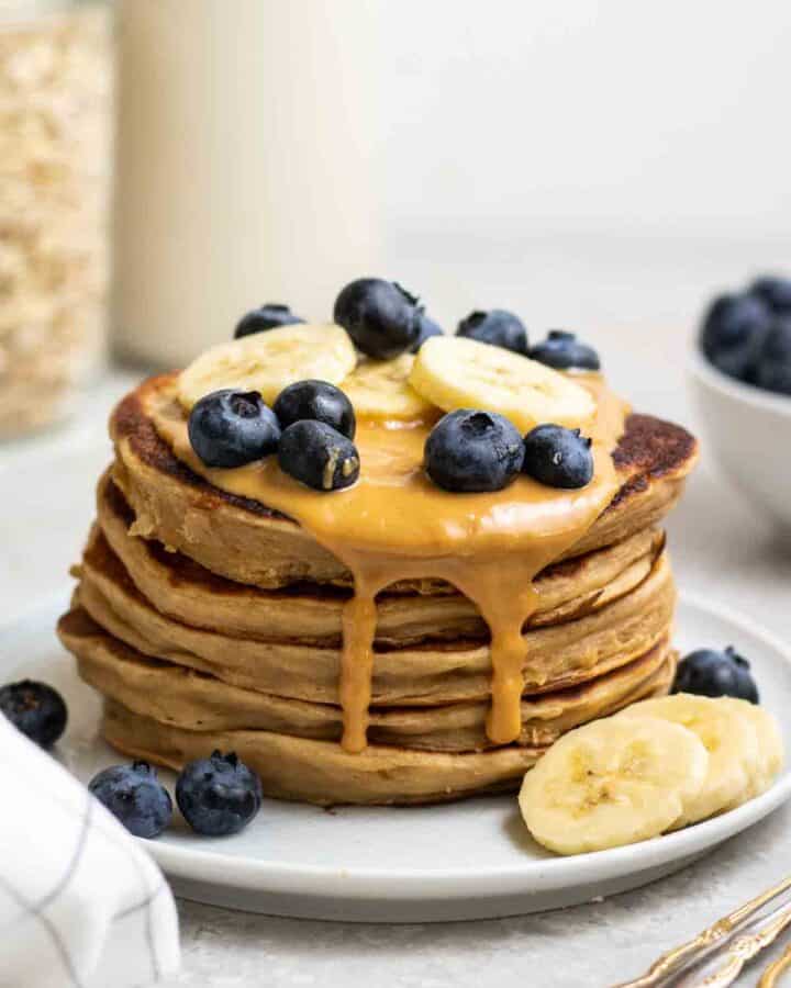 Fluffy Protein Pancakes without Banana My Plantiful Cooking