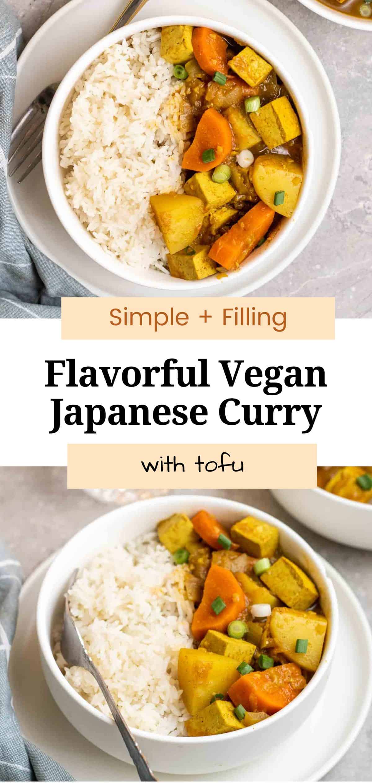 Vegan Japanese Curry with Tofu My Plantiful Cooking