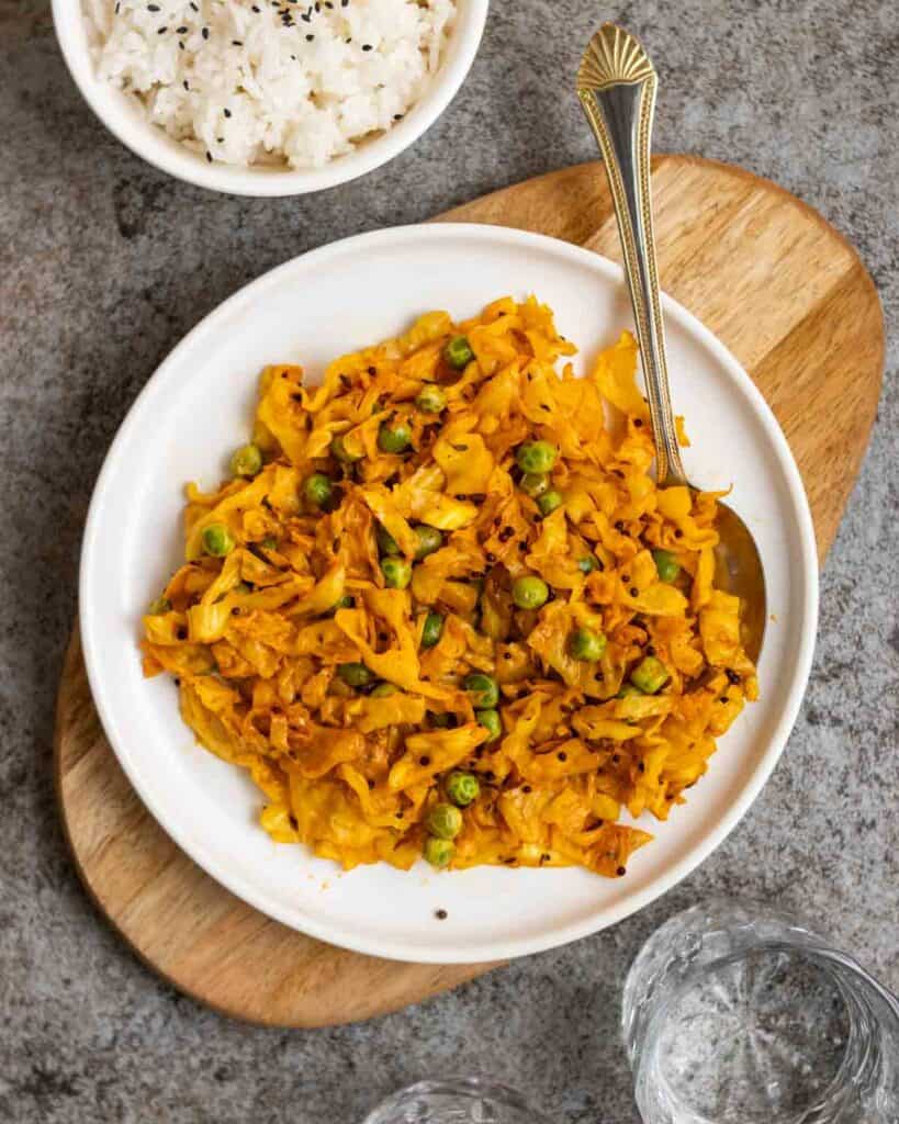 Cabbage Curry (Indianstyle) My Plantiful Cooking