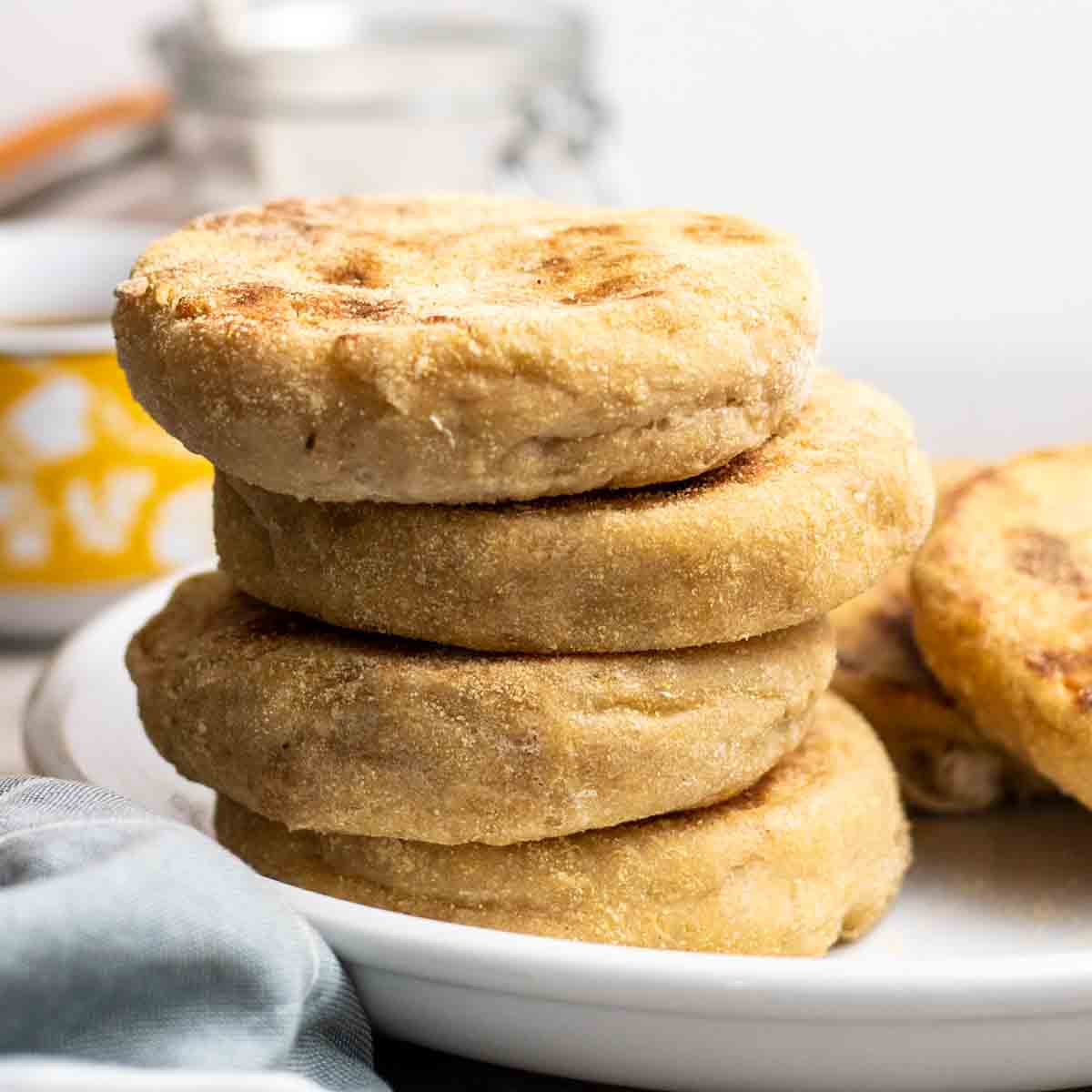 Vegan English Muffins – My Plantiful Cooking