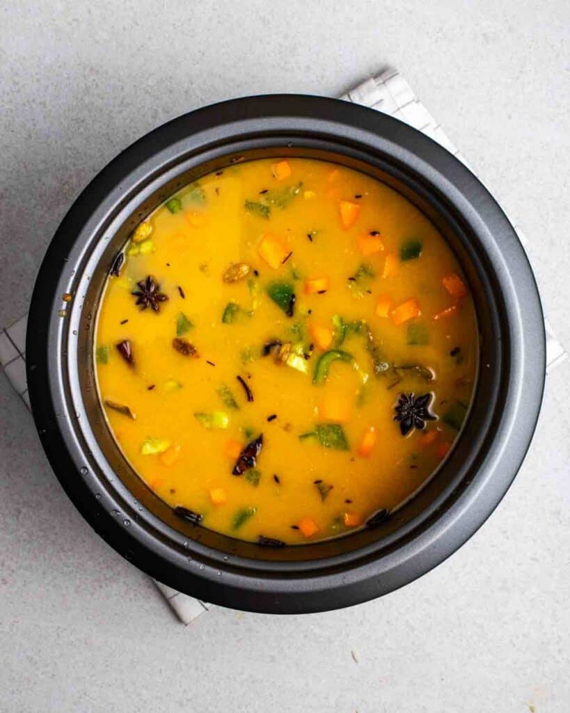 Rice Cooker Vegetable Biryani My Plantiful Cooking