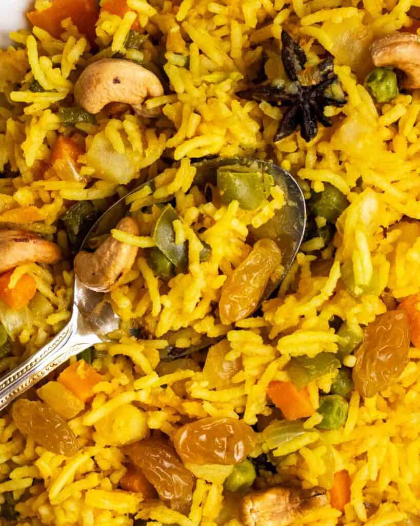 Rice Cooker Vegetable Biryani My Plantiful Cooking