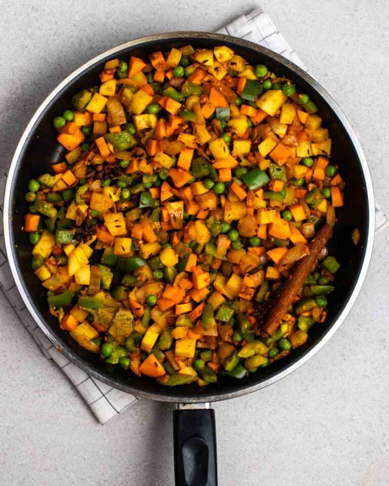 Rice Cooker Vegetable Biryani My Plantiful Cooking