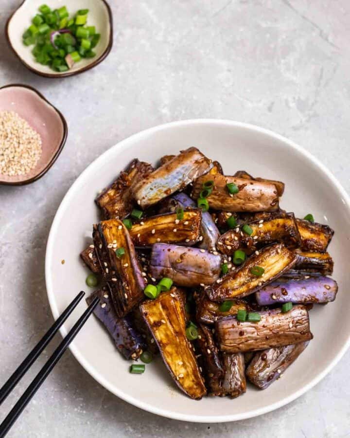 Chinese Eggplant Stirfry My Plantiful Cooking