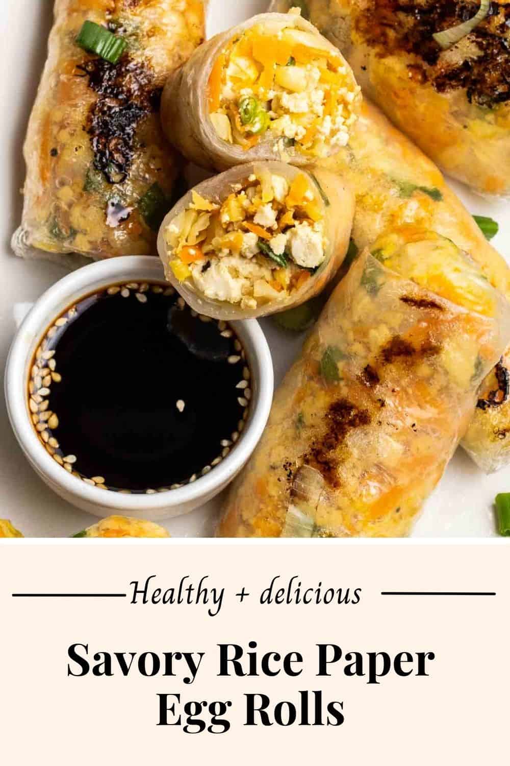 Rice Paper Egg Rolls My Plantiful Cooking