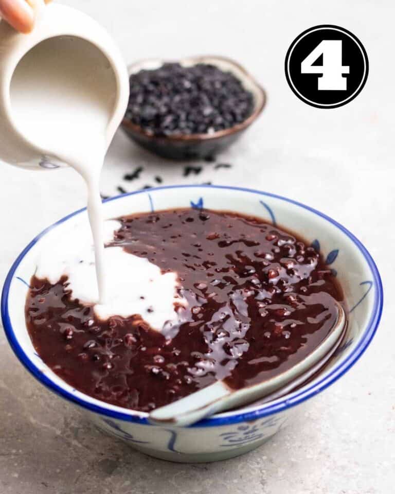 Creamy Black Glutinous Rice Dessert – My Plantiful Cooking