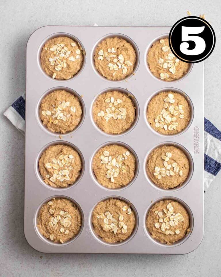 Banana Applesauce Oatmeal Muffins My Plantiful Cooking