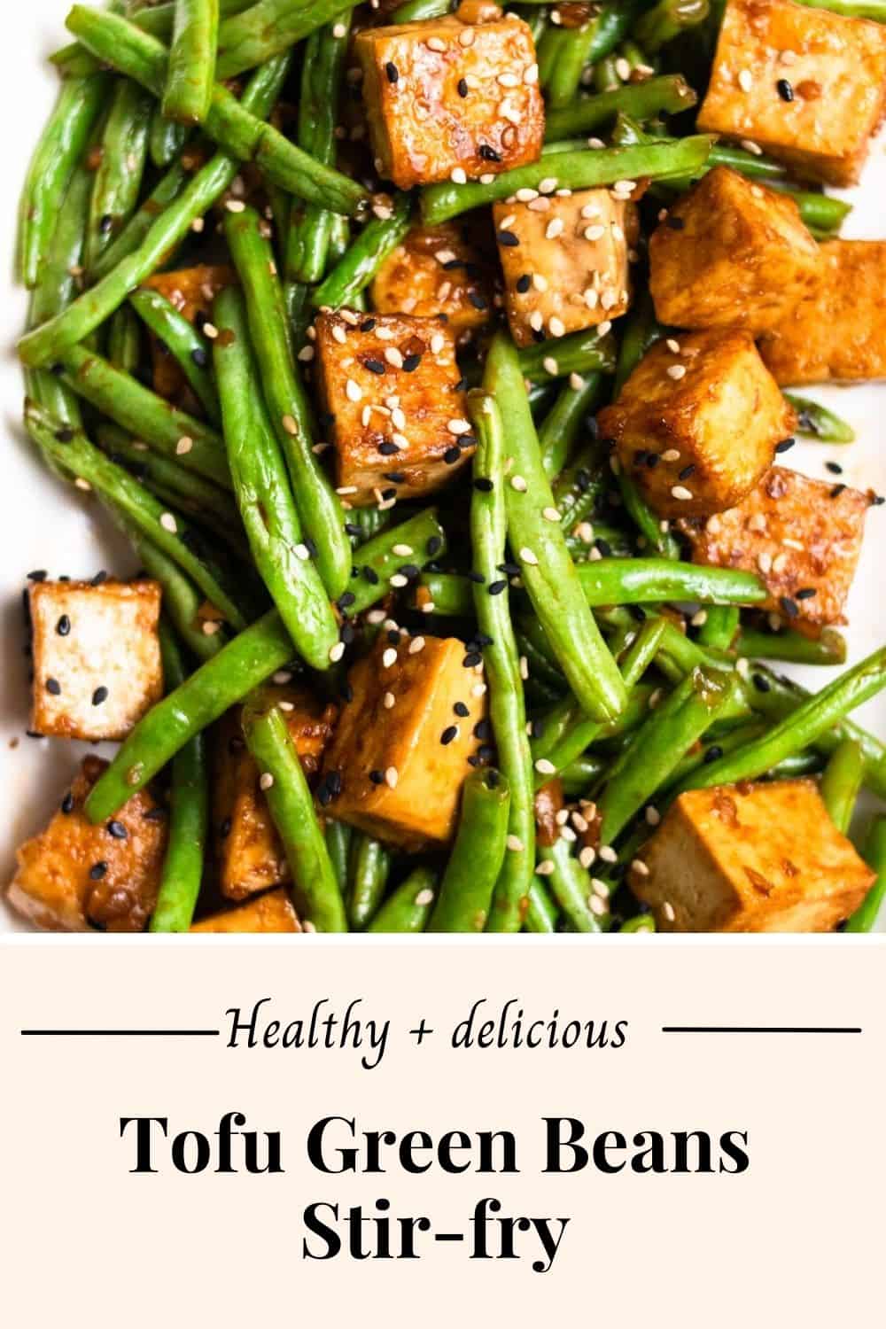 Green Beans Tofu Stirfry My Plantiful Cooking