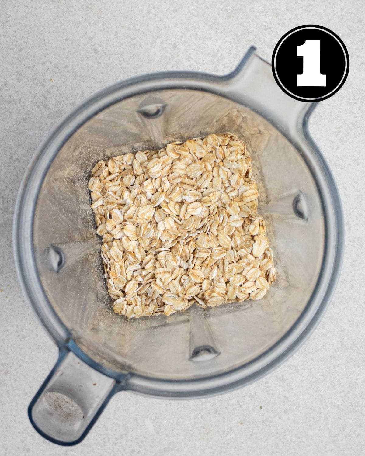Oats in a blender.
