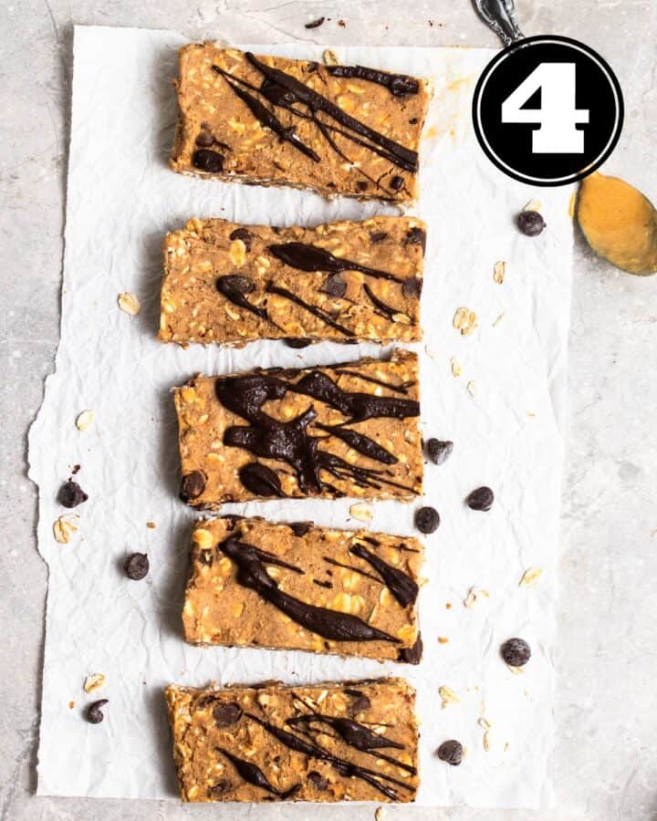 Chewy Oatmeal Protein Bars My Plantiful Cooking Oatmeal Protein Bars Slices 720x900