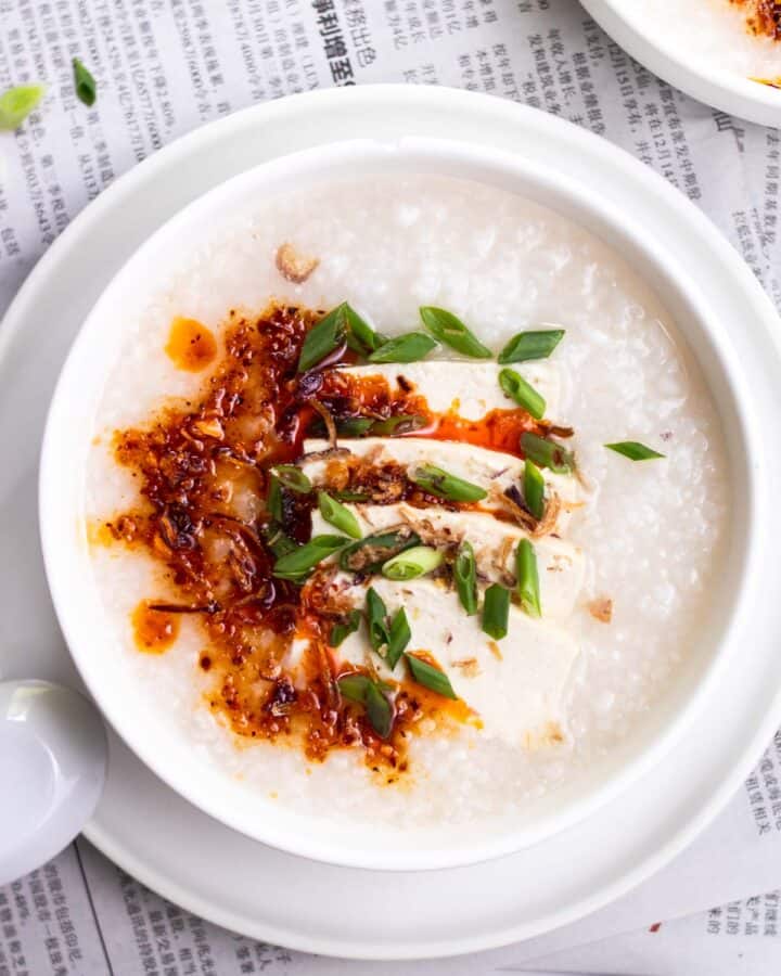 Creamy Rice Cooker Congee – My Plantiful Cooking