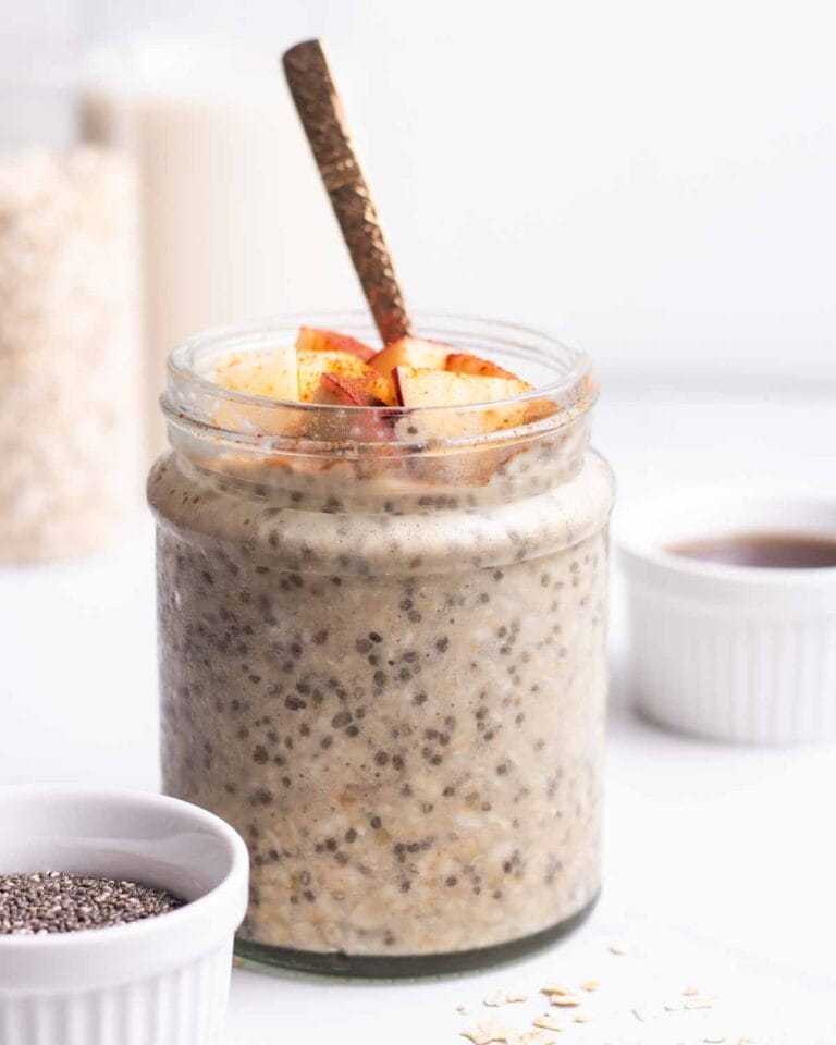 Creamy Applesauce Overnight Oats My Plantiful Cooking