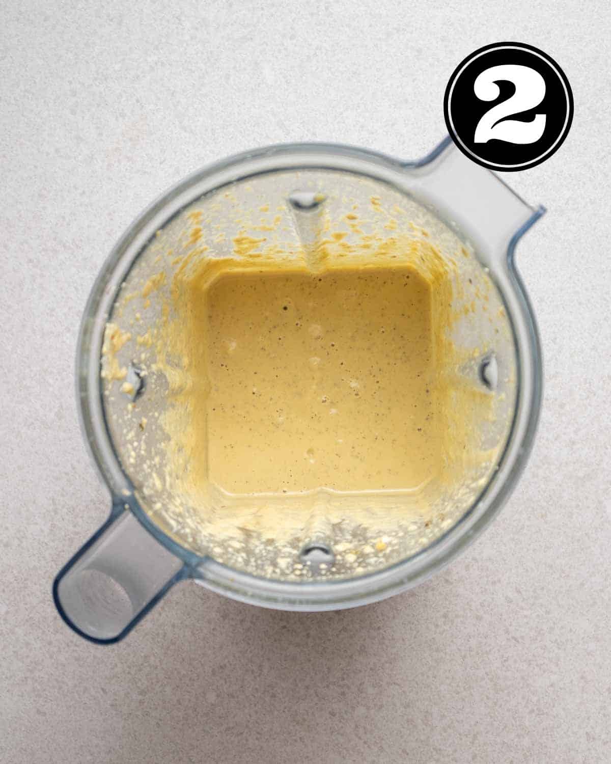 Homemade Italian dressing in a blender.