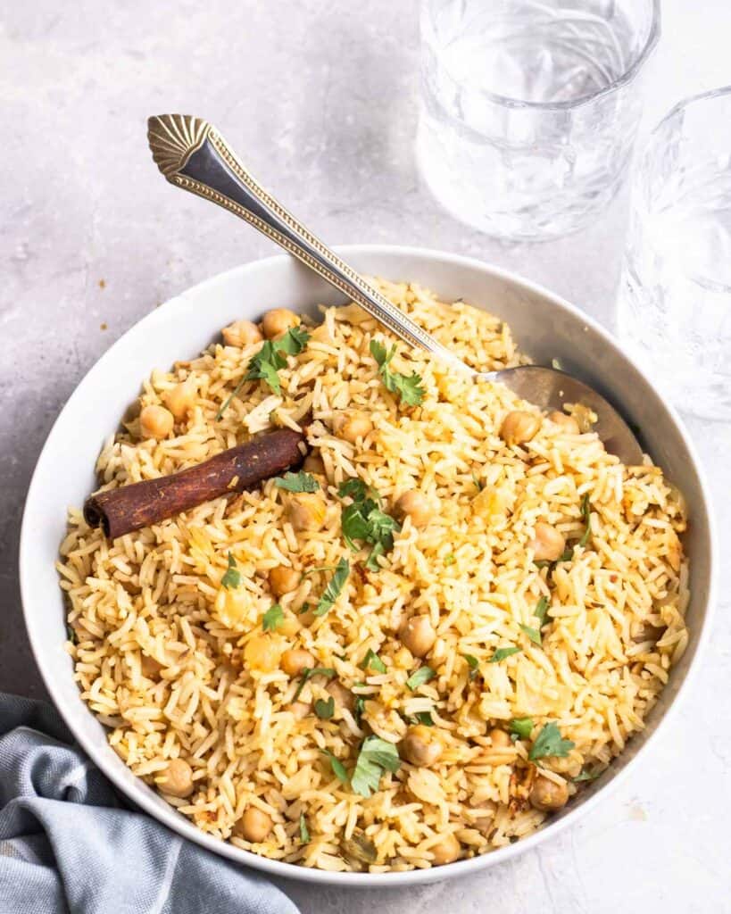 Indian Chickpea and Rice (chana pulao) – My Plantiful Cooking